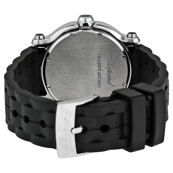 Chopard Happy Sport Floating Diamonds Black Dial Ladies Watch 278551-3002