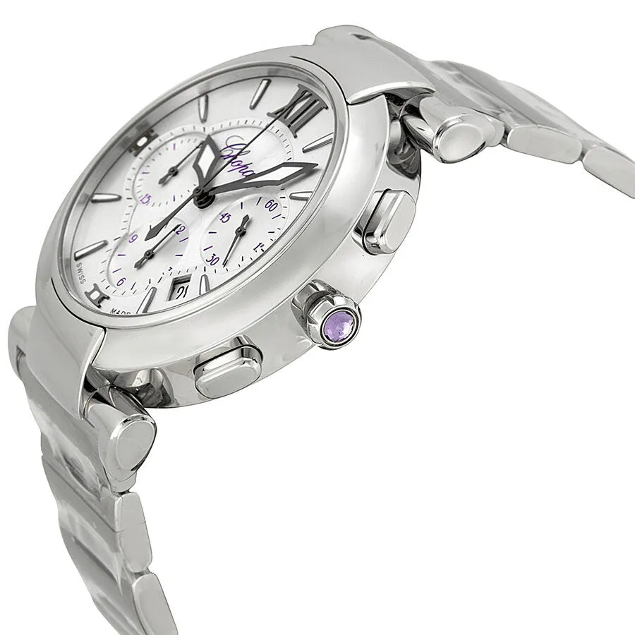 Chopard Imperiale Chronograph Mother Of Pearl Dial Stainless Steel Ladies Watch 388549-3002