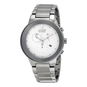 Citizen Axiom Eco-Drive Chronograph Stainless Steel Men's Watch AT2240-51A