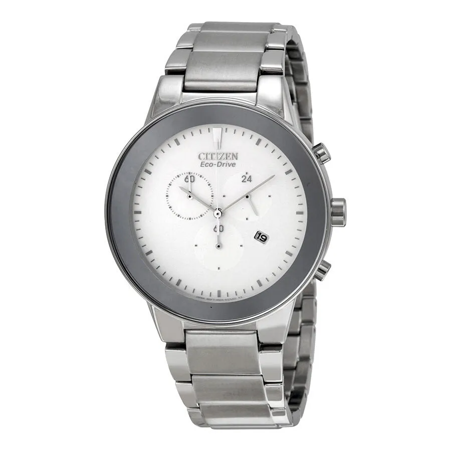 Citizen Axiom Eco-Drive Chronograph Stainless Steel Men's Watch AT2240-51A