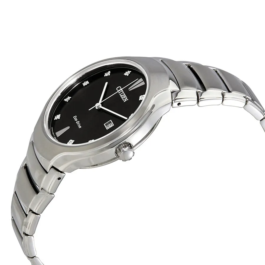 Citizen Paradigm Black Diamond Dial Men's Steel Watch AW1550-50E