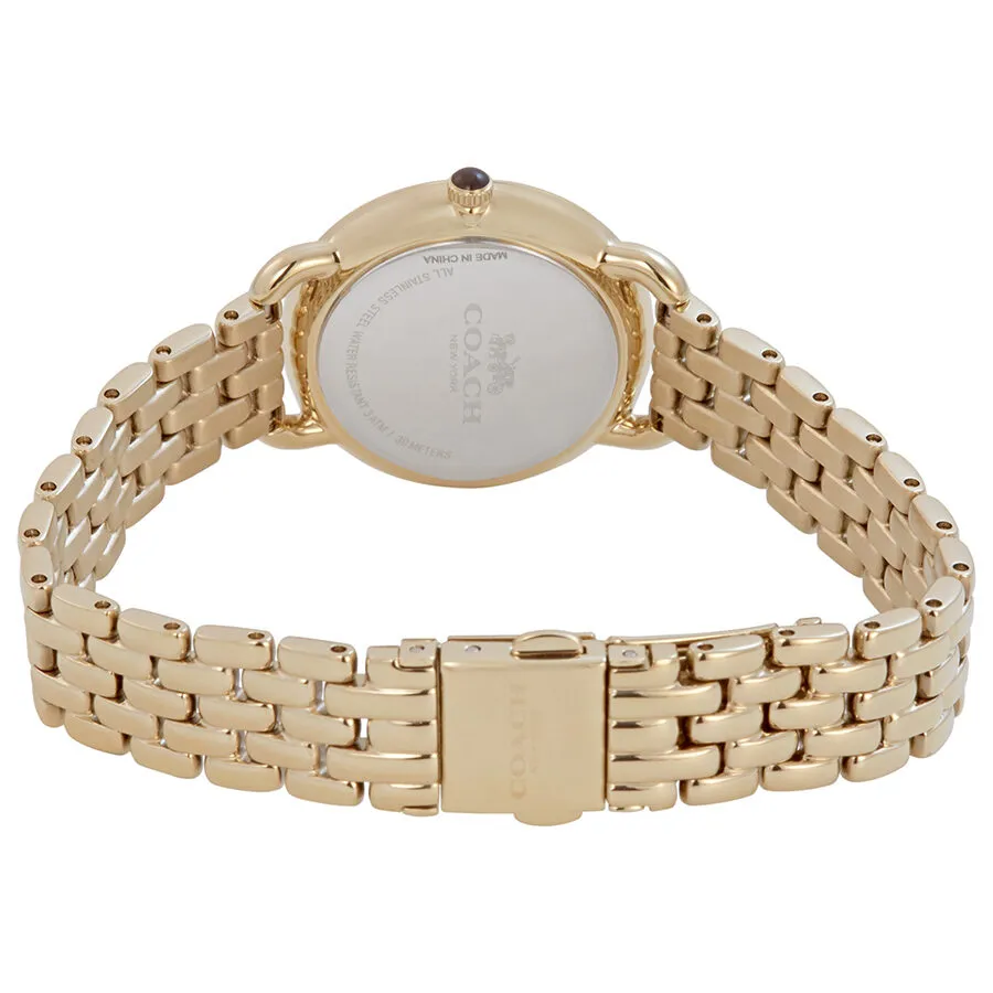 Coach Delancey Slim Silver Dial Ladies Gold Tone Watch 14502782