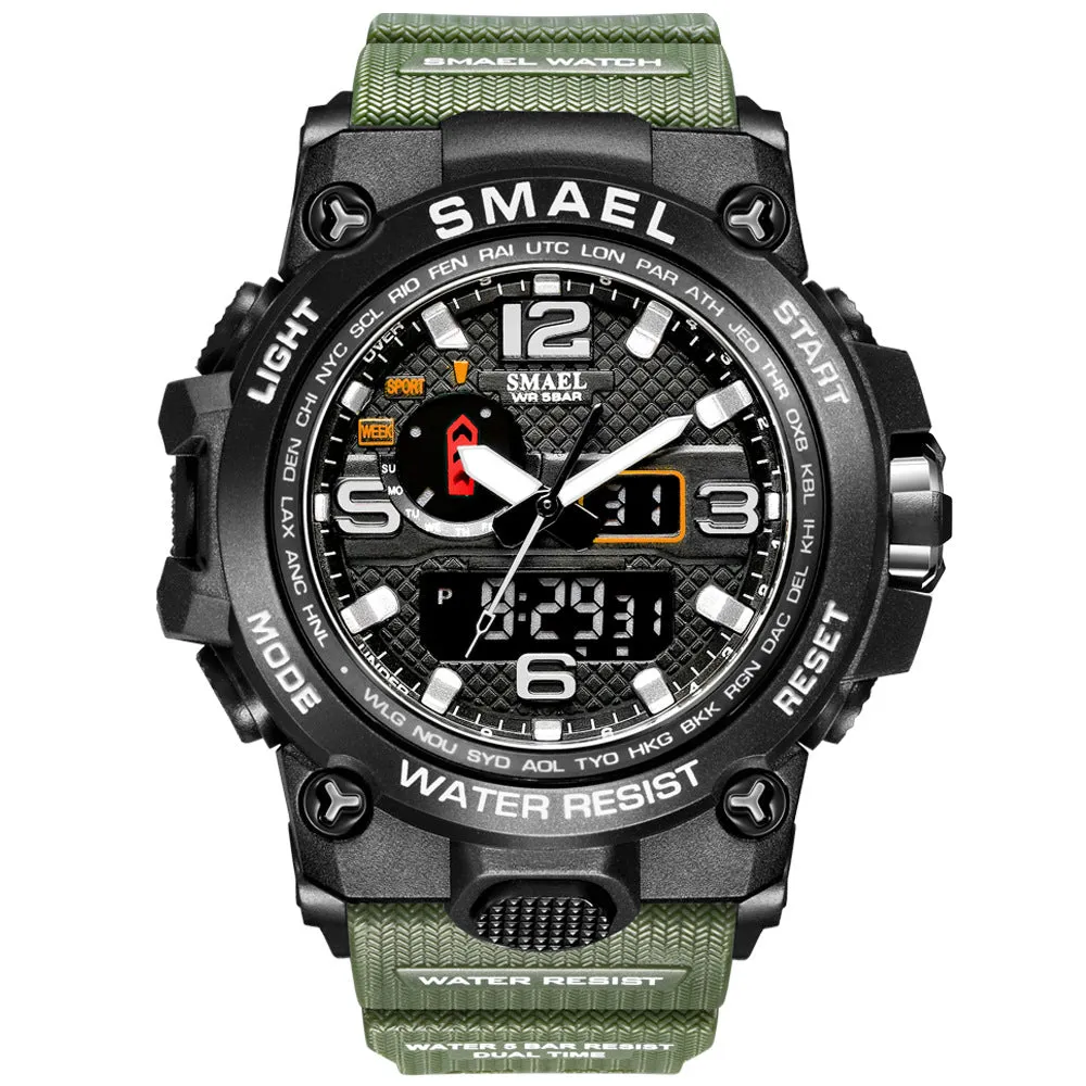 Color Men's Anti-fall Luminous Alarm Clock Sports Watch