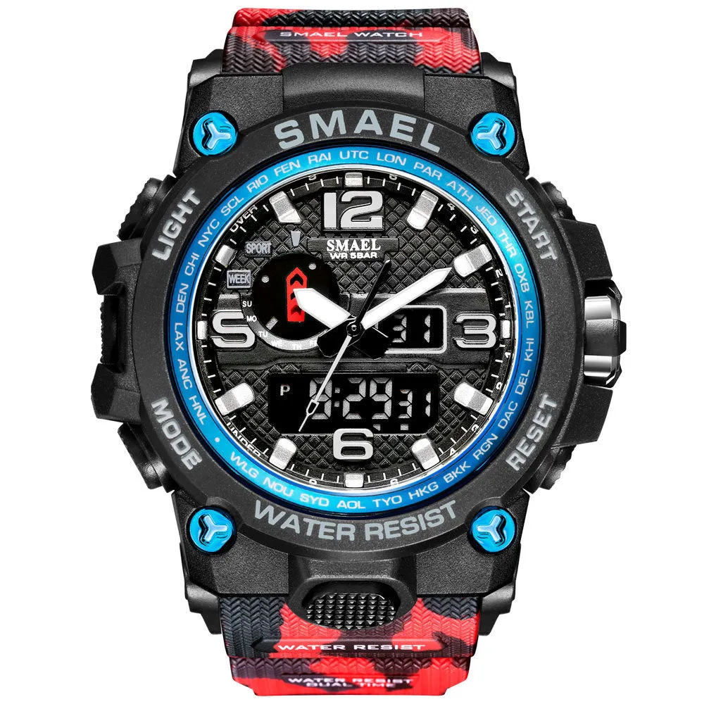 Color Men's Anti-fall Luminous Alarm Clock Sports Watch