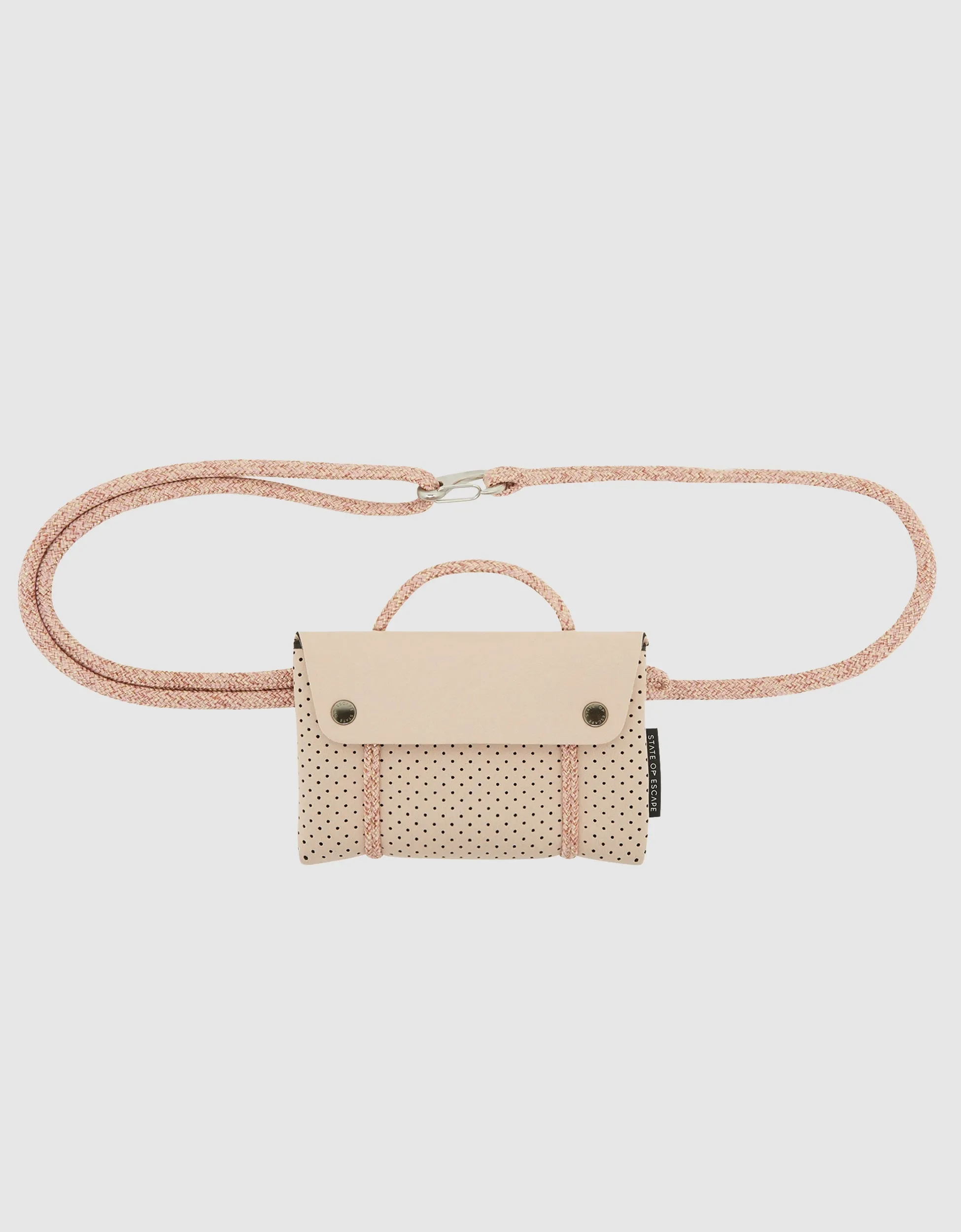 Compass belt bag in blush