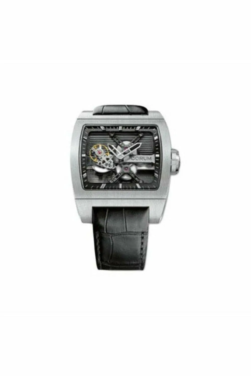 corum ti-bridge tourbillon titanium grade 5 42mm x 52mm men's watch