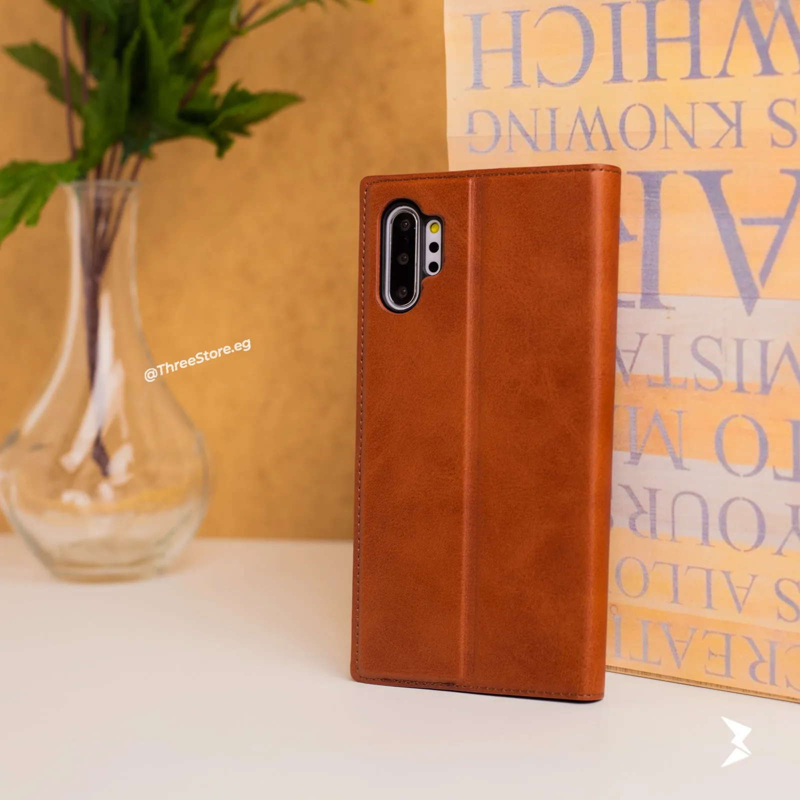 Cradle Flip Leather Case Samsung Note 10 Plus