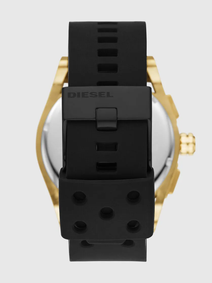 Diesel DZ4546 TimeFrame Chronograph Black Silicone Strap Men Watches