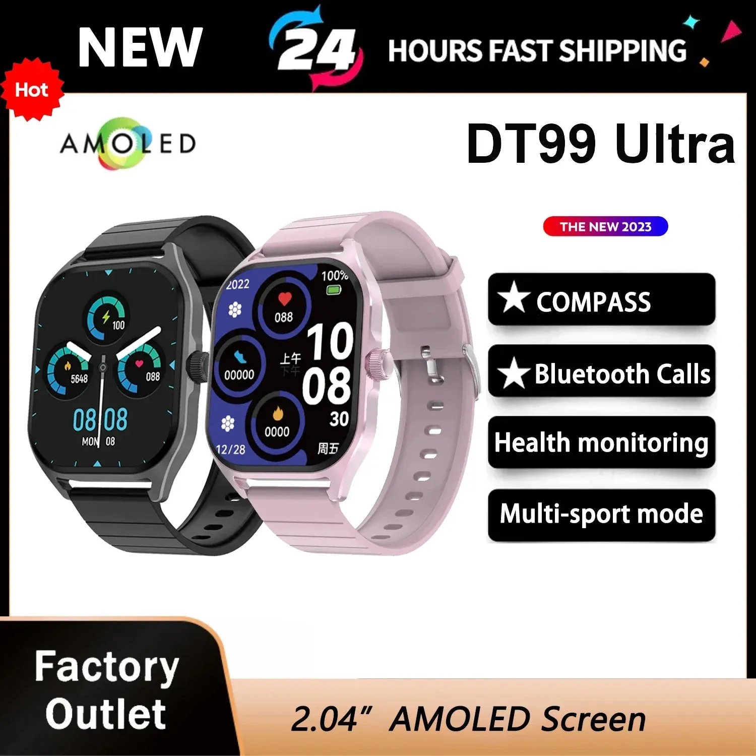 DT99 Amoled Watch