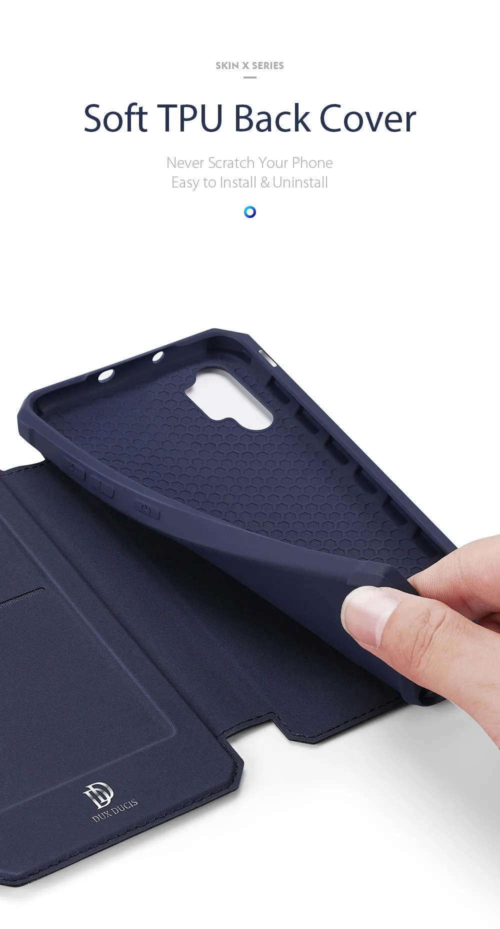 Dux Skin X Series Magnetic Flip Case Samsung Note 10 Plus