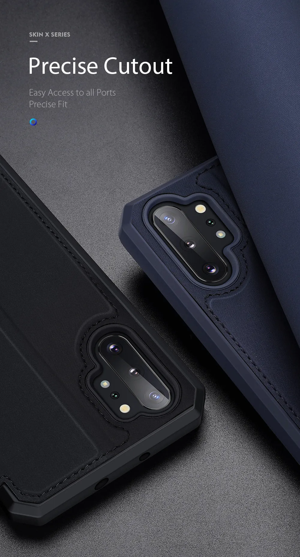 Dux Skin X Series Magnetic Flip Case Samsung Note 10 Plus