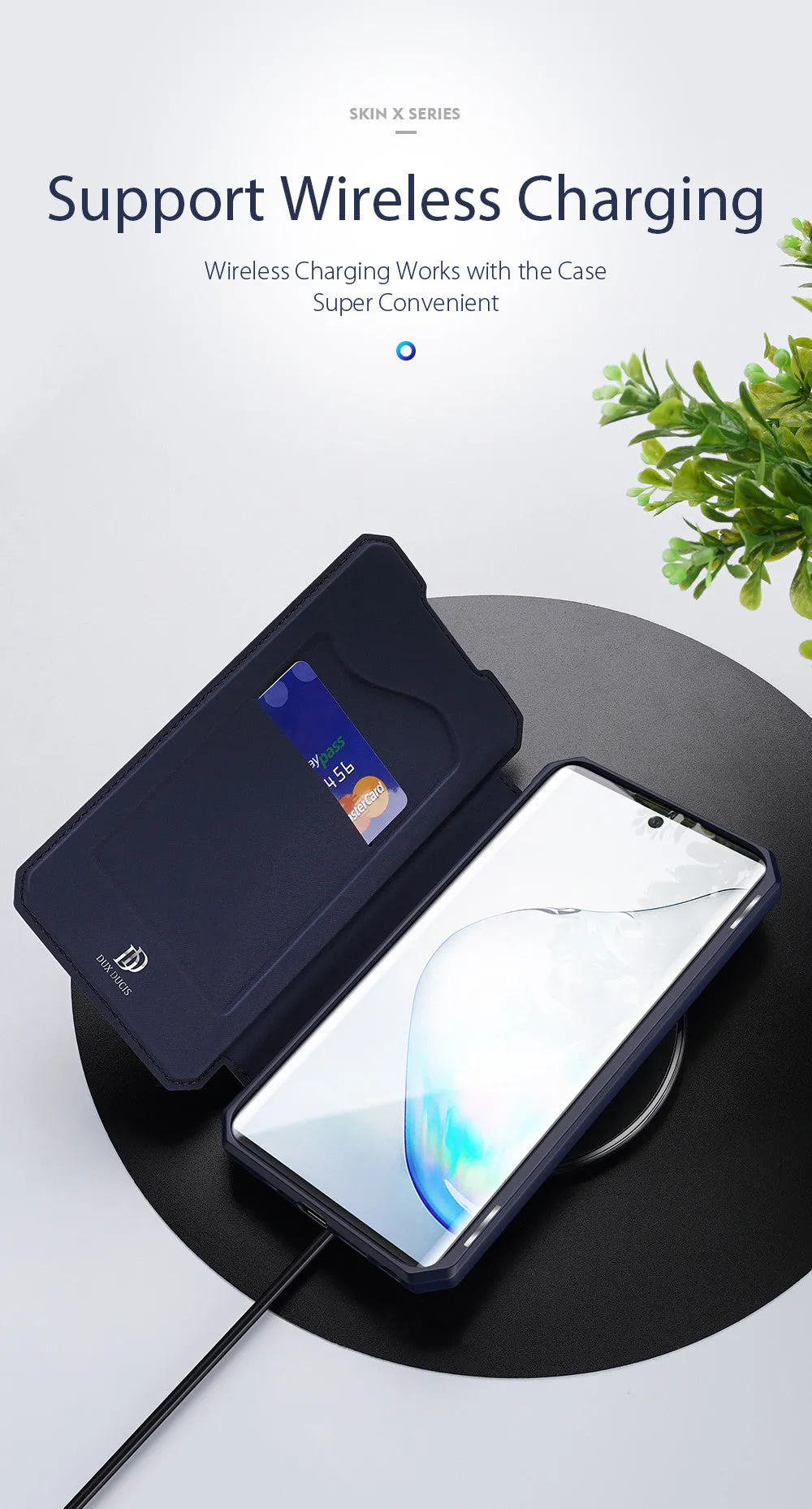 Dux Skin X Series Magnetic Flip Case Samsung Note 10 Plus