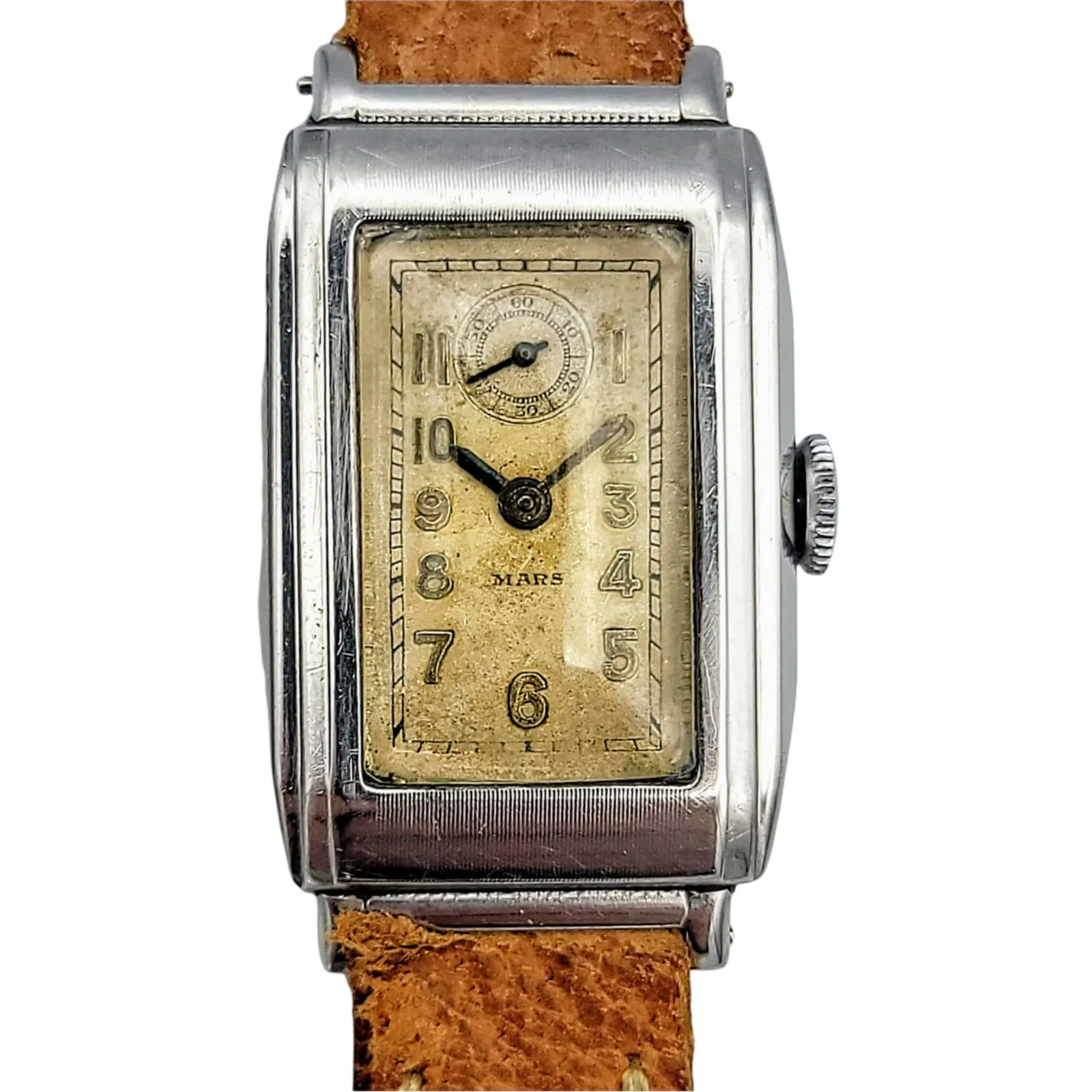 Exceptionally Rare 1920's MARS / Gallet Watch 15 Jewels Sub-Second at 12