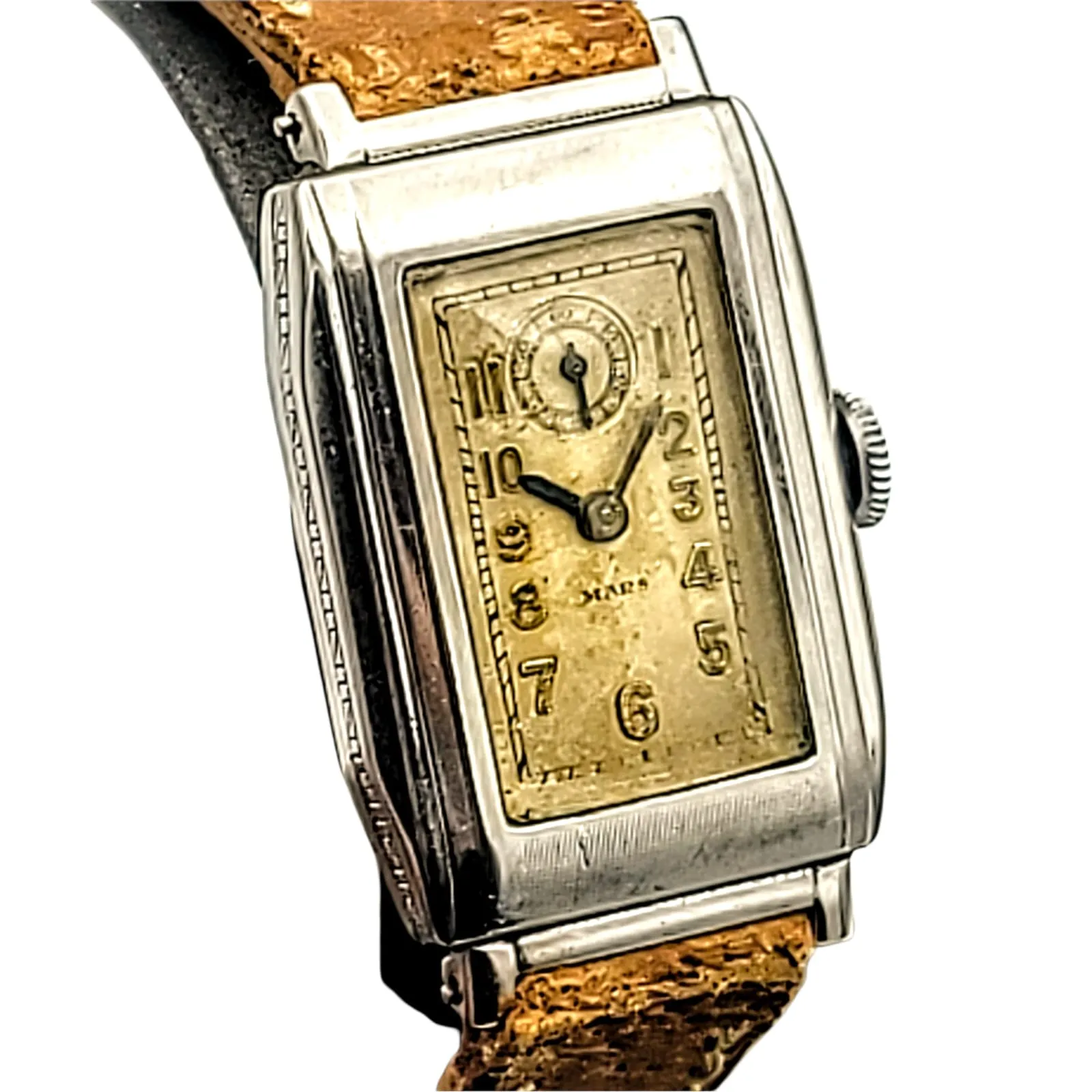 Exceptionally Rare 1920's MARS / Gallet Watch 15 Jewels Sub-Second at 12