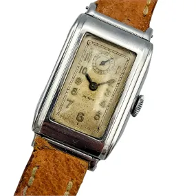 Exceptionally Rare 1920's MARS / Gallet Watch 15 Jewels Sub-Second at 12