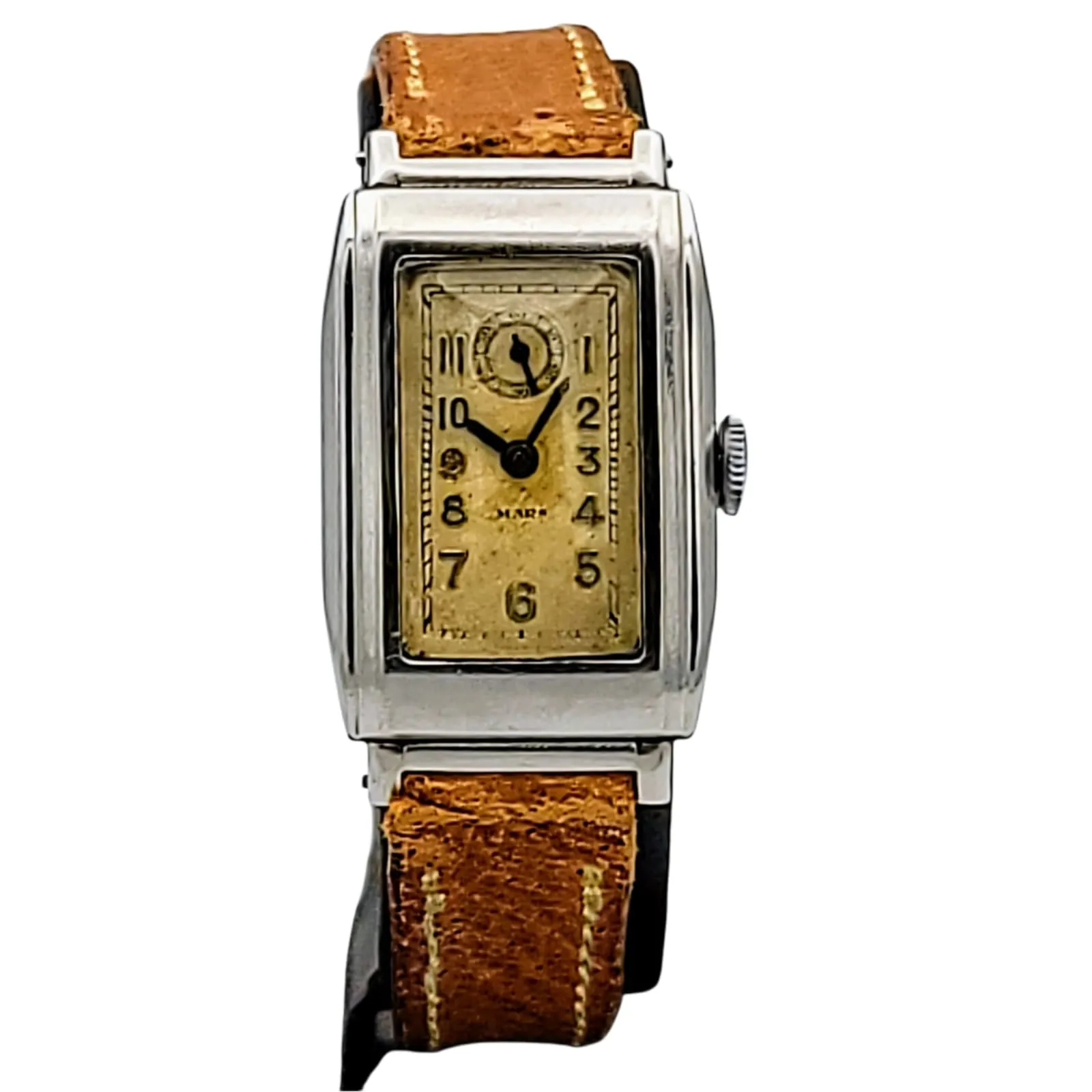 Exceptionally Rare 1920's MARS / Gallet Watch 15 Jewels Sub-Second at 12