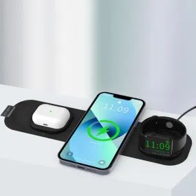 Fabric Travel Charger 3 In 1 Wireless