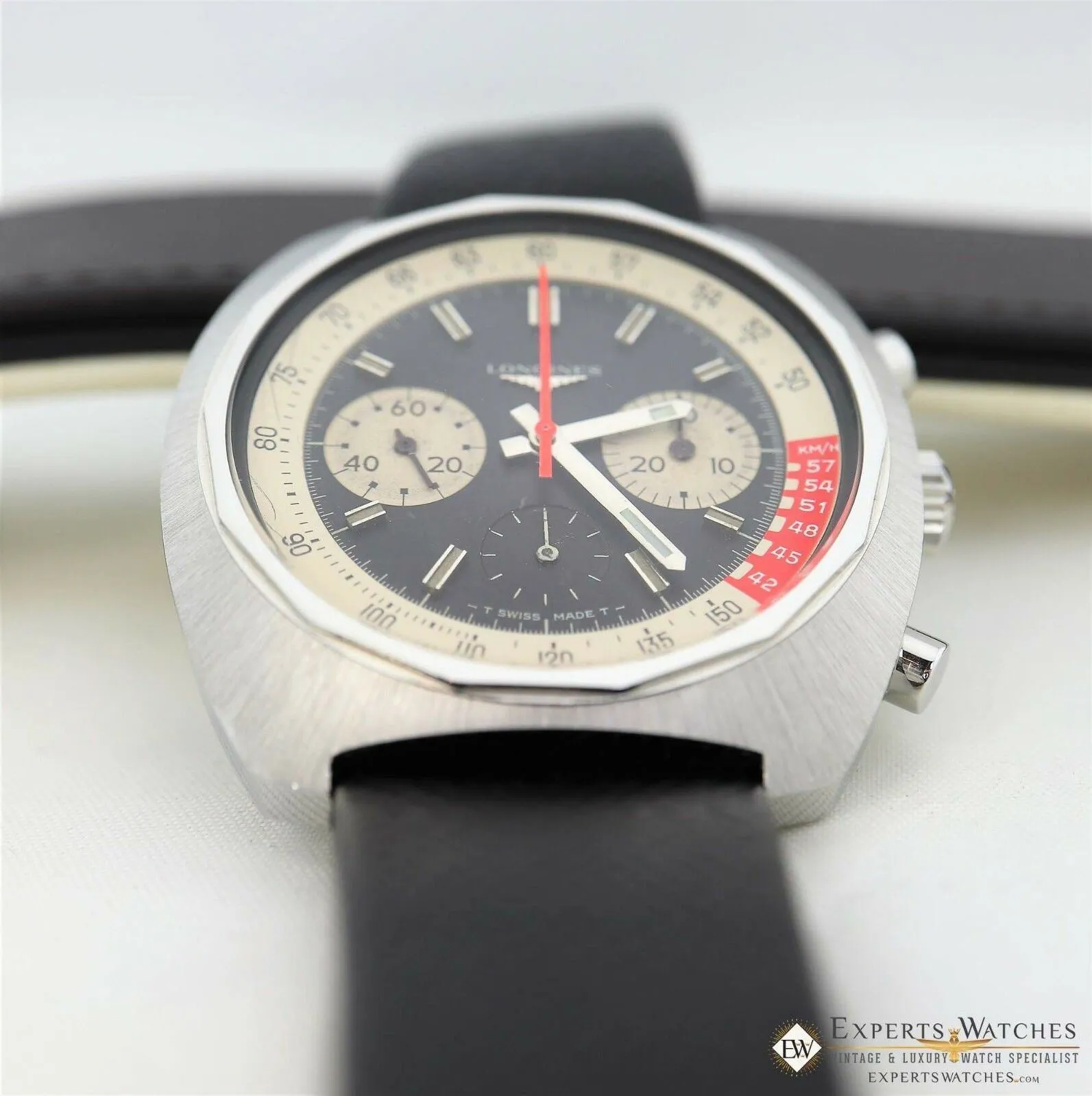 Factory Serviced Vintage LONGINES 8226 Cal 330 Valjoux 72 Chronograph W/Certific