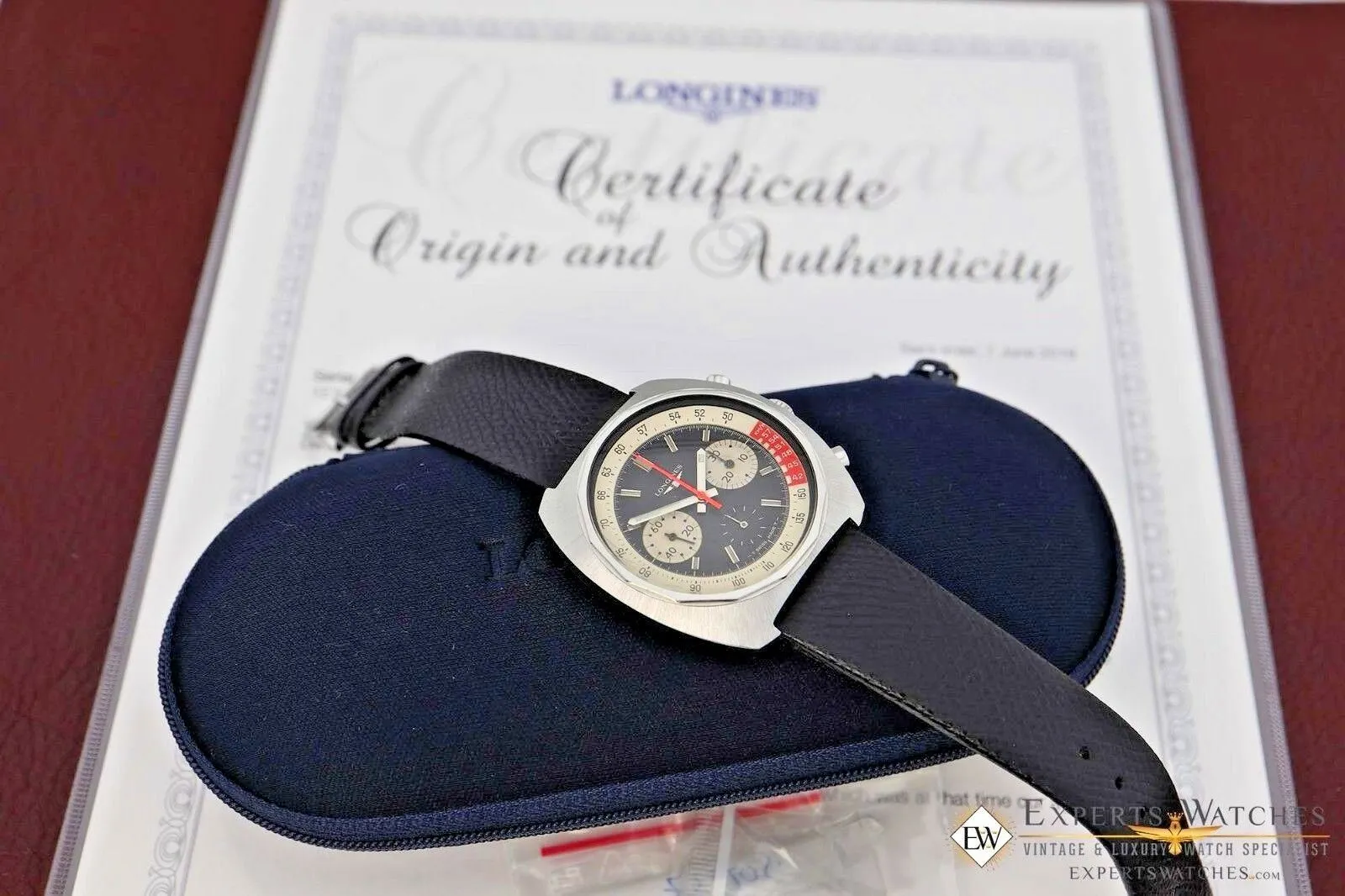 Factory Serviced Vintage LONGINES 8226 Cal 330 Valjoux 72 Chronograph W/Certific