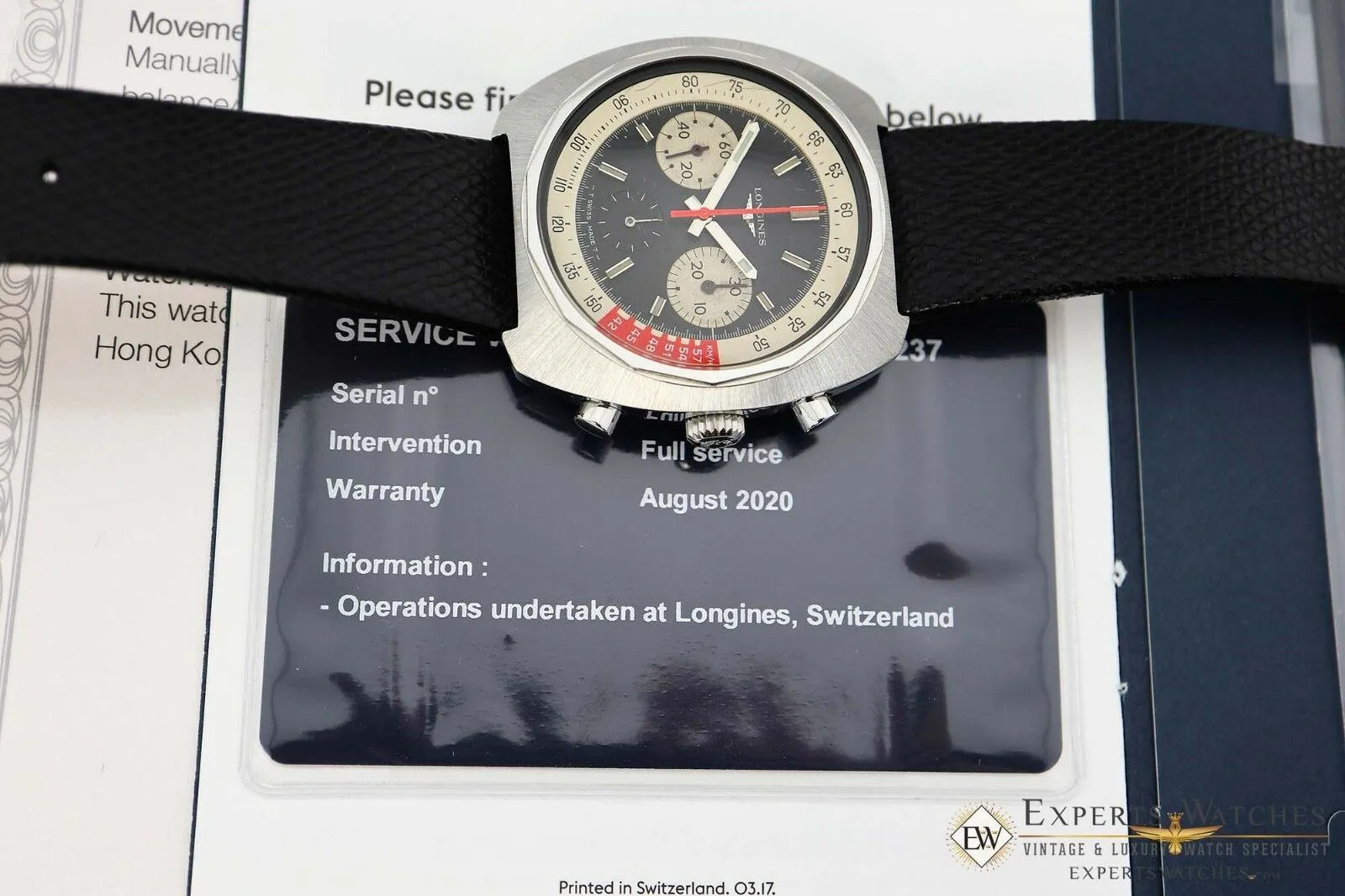 Factory Serviced Vintage LONGINES 8226 Cal 330 Valjoux 72 Chronograph W/Certific