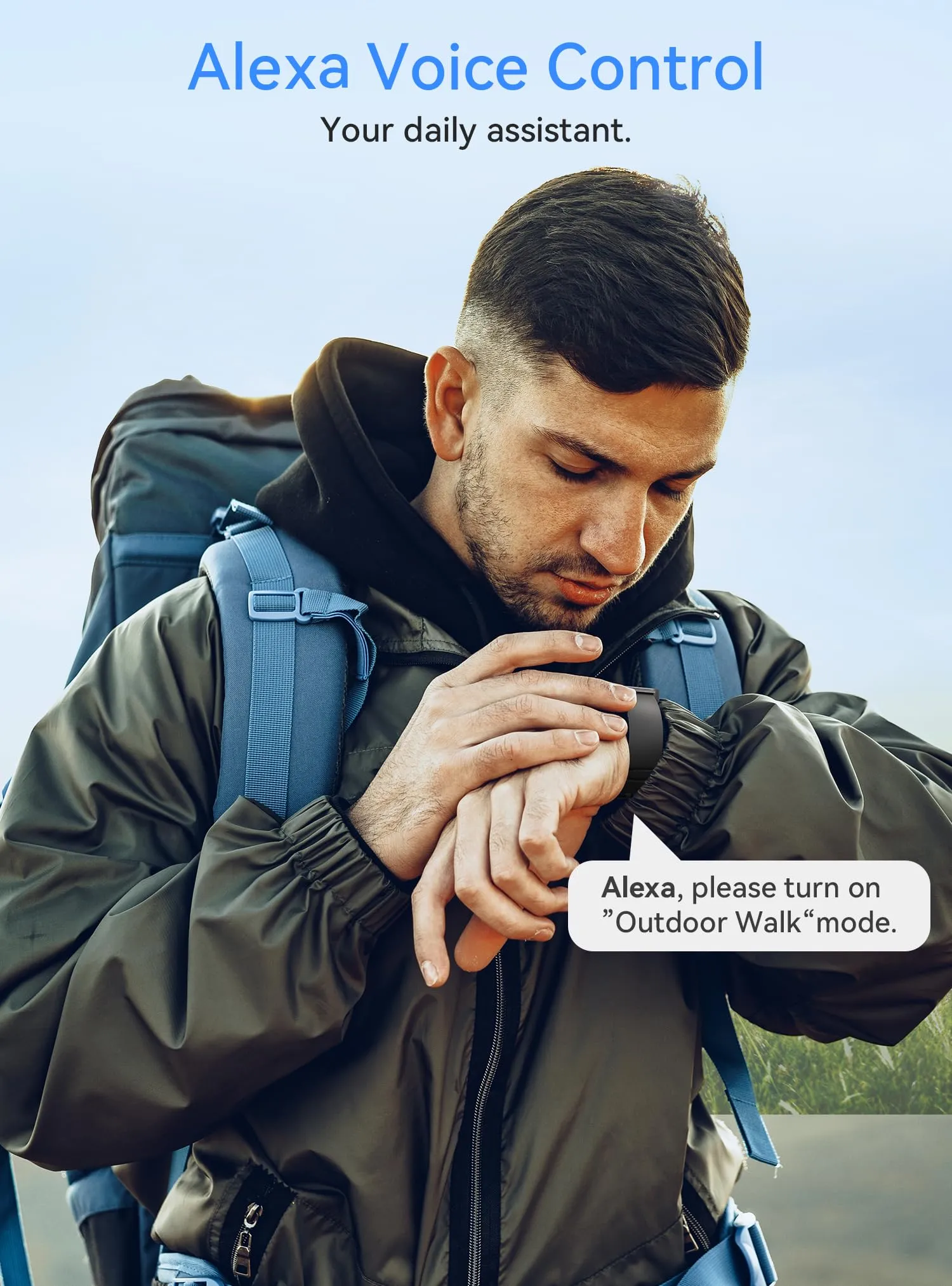 Fitness Smart Watch for Men Women with Heart Rate Monitor, Qucian Smartwatch for Android & iOS Phones, Activity Tracker with Alexa, Sleep Monitor, Step Calorie Counter, Bluetooth Call,IP68 Waterproof