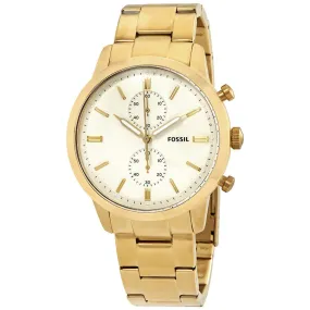 Fossil Townsman Chronograph Cream Dial Men's Watch FS5348