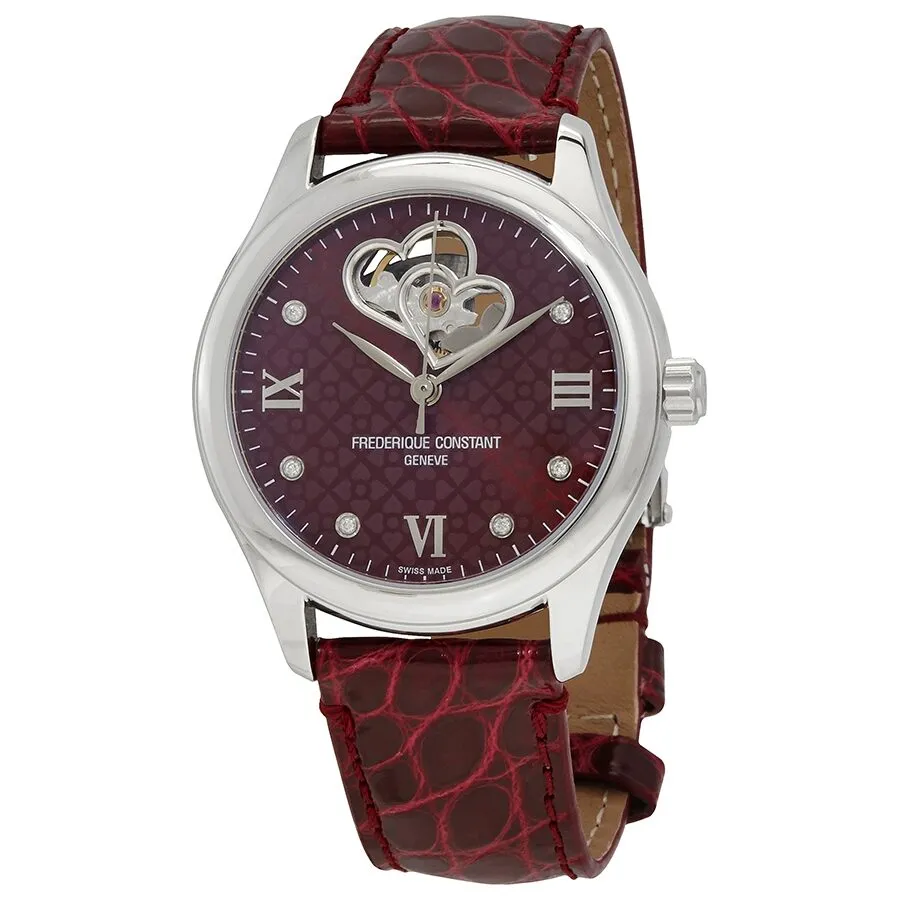 Frederique Constant Double Heart Beat Automatic Diamond Ladies Watch FC-310BRGDHB3B6