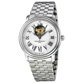 Frederique Constant Persuasion Heart Beat Silver Guilloche Stainless Steel Men's Watch FC-310NM4P6B2