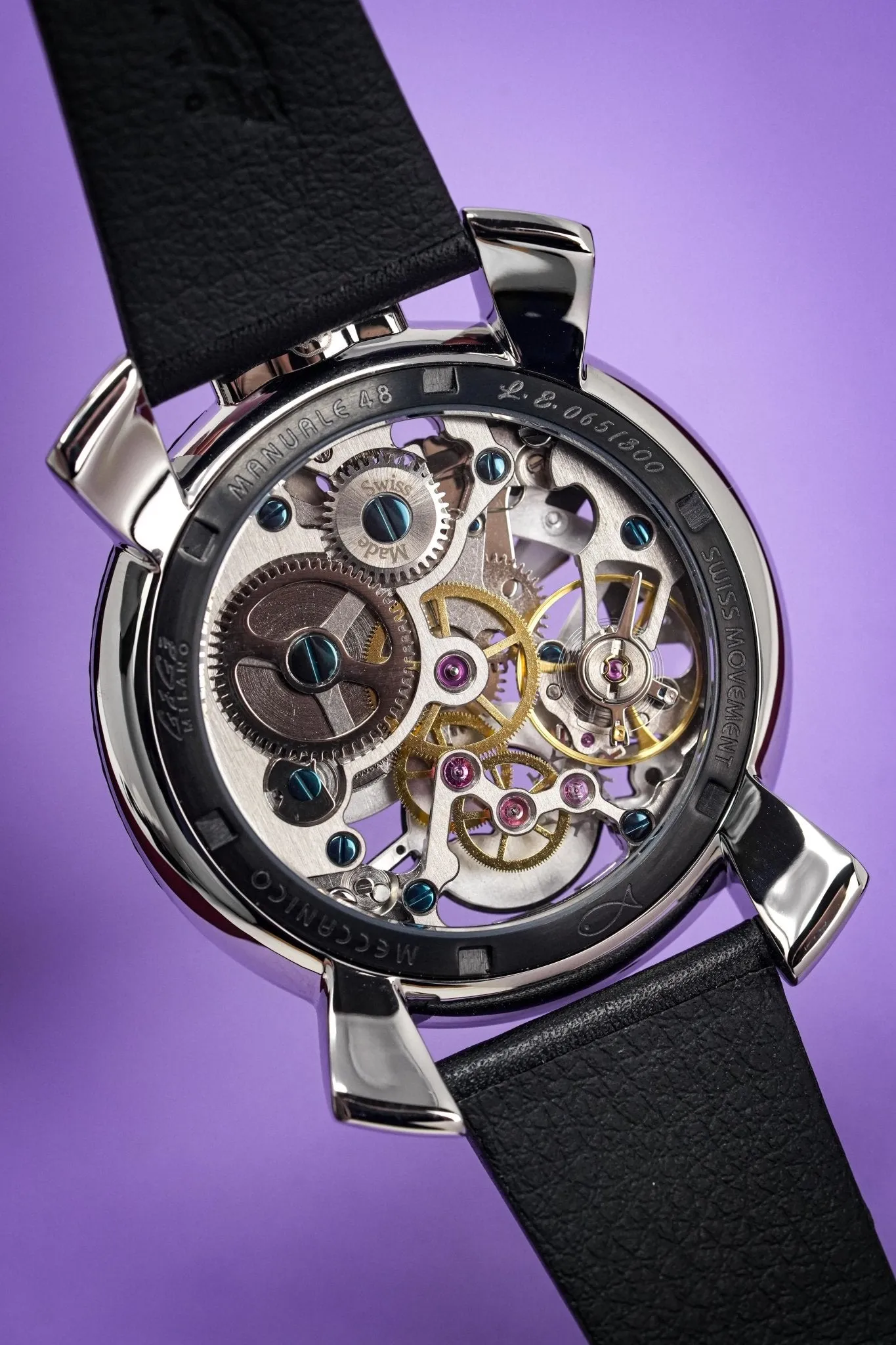 Gaga Milano Watch Neymar Jr. Skeleton Steel Carbon Limited Edition