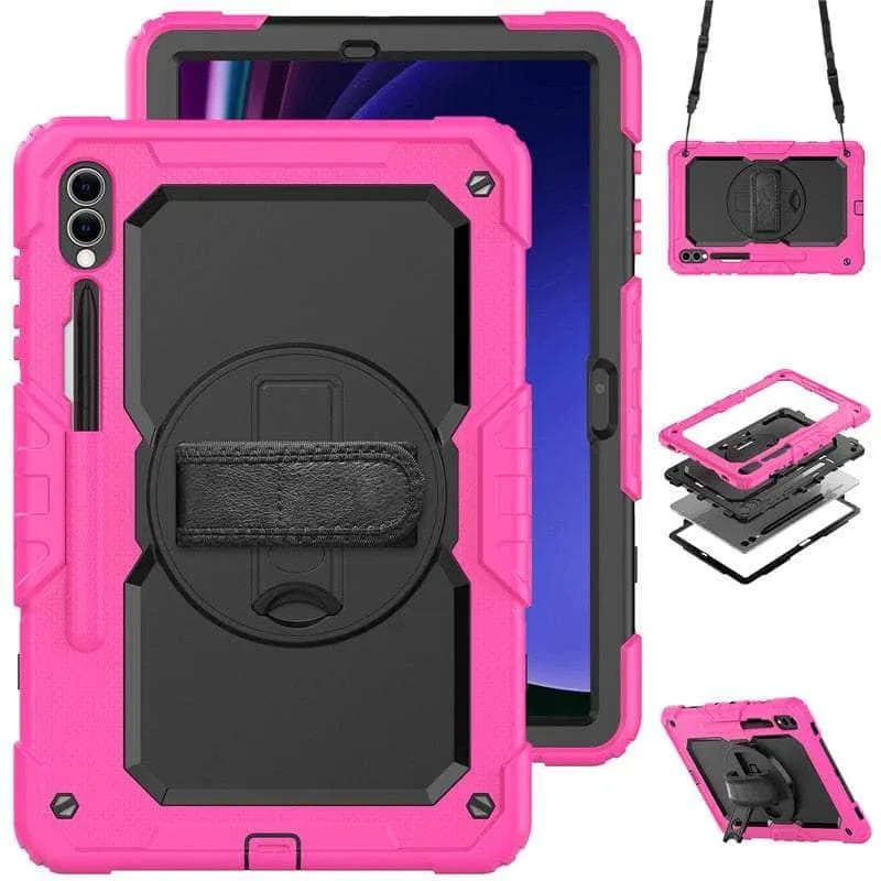 Galaxy Tab S9 Shockproof Shoulder Strap Case
