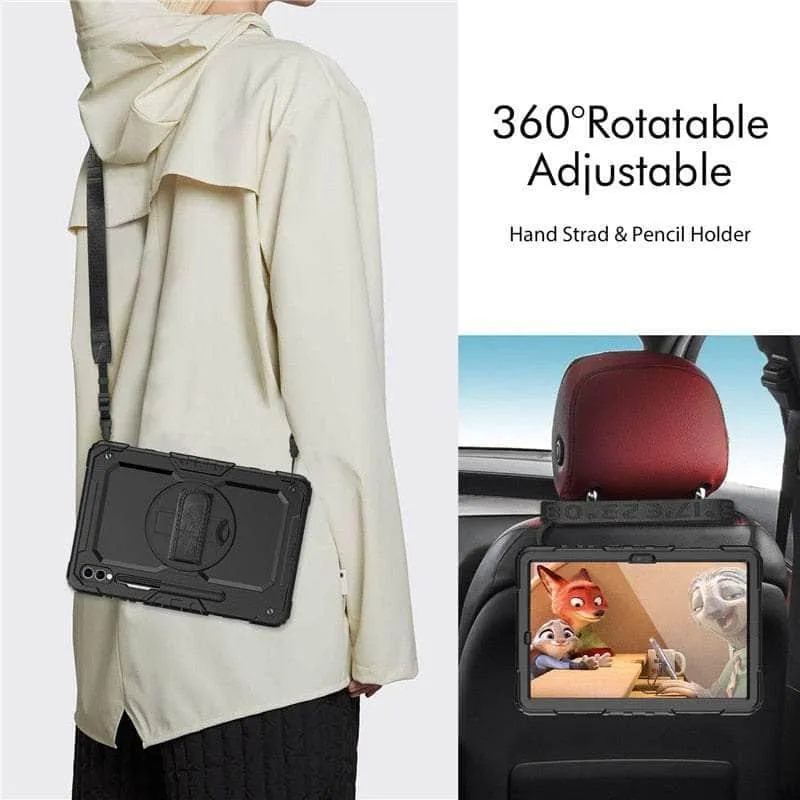 Galaxy Tab S9 Shockproof Shoulder Strap Case