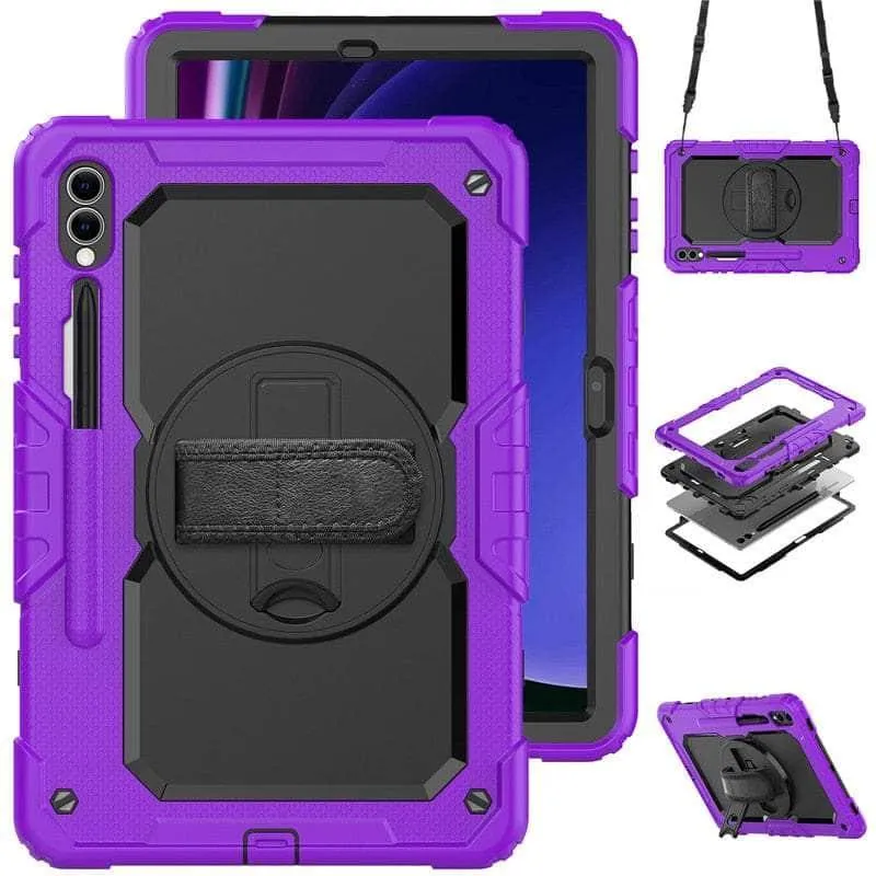 Galaxy Tab S9 Shockproof Shoulder Strap Case