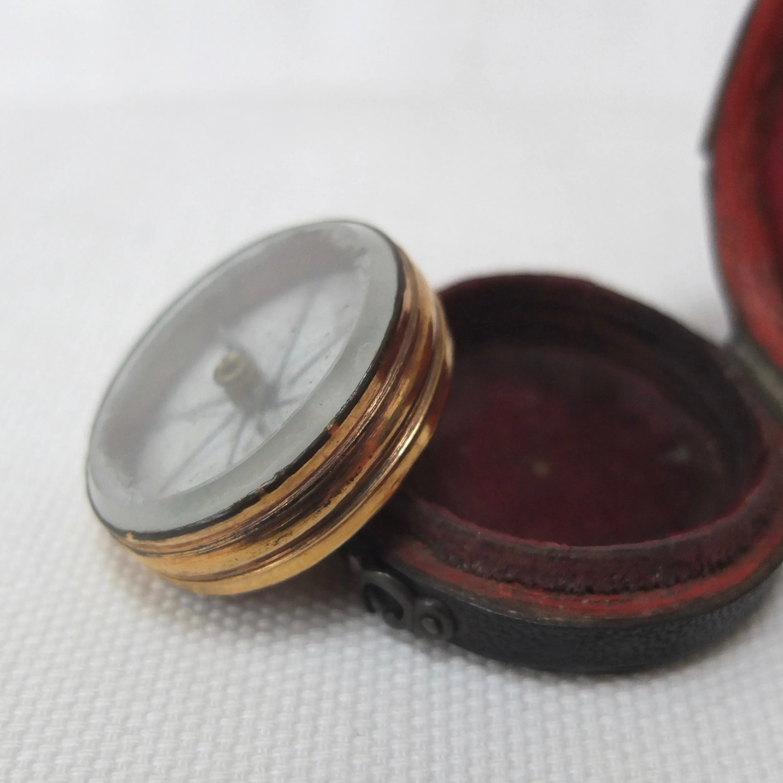 Georgian Pocket Compass & Case c.1790
