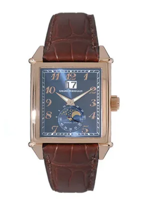 Girard Perregaux Vintage 1945 18kt Rose Gold Brown Leather Men's Watch 25800-52-421-BA6A