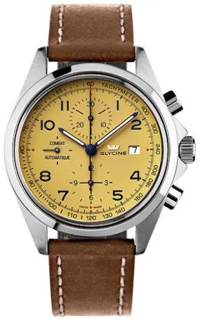 Glycine Watch Combat Chronograph Cream