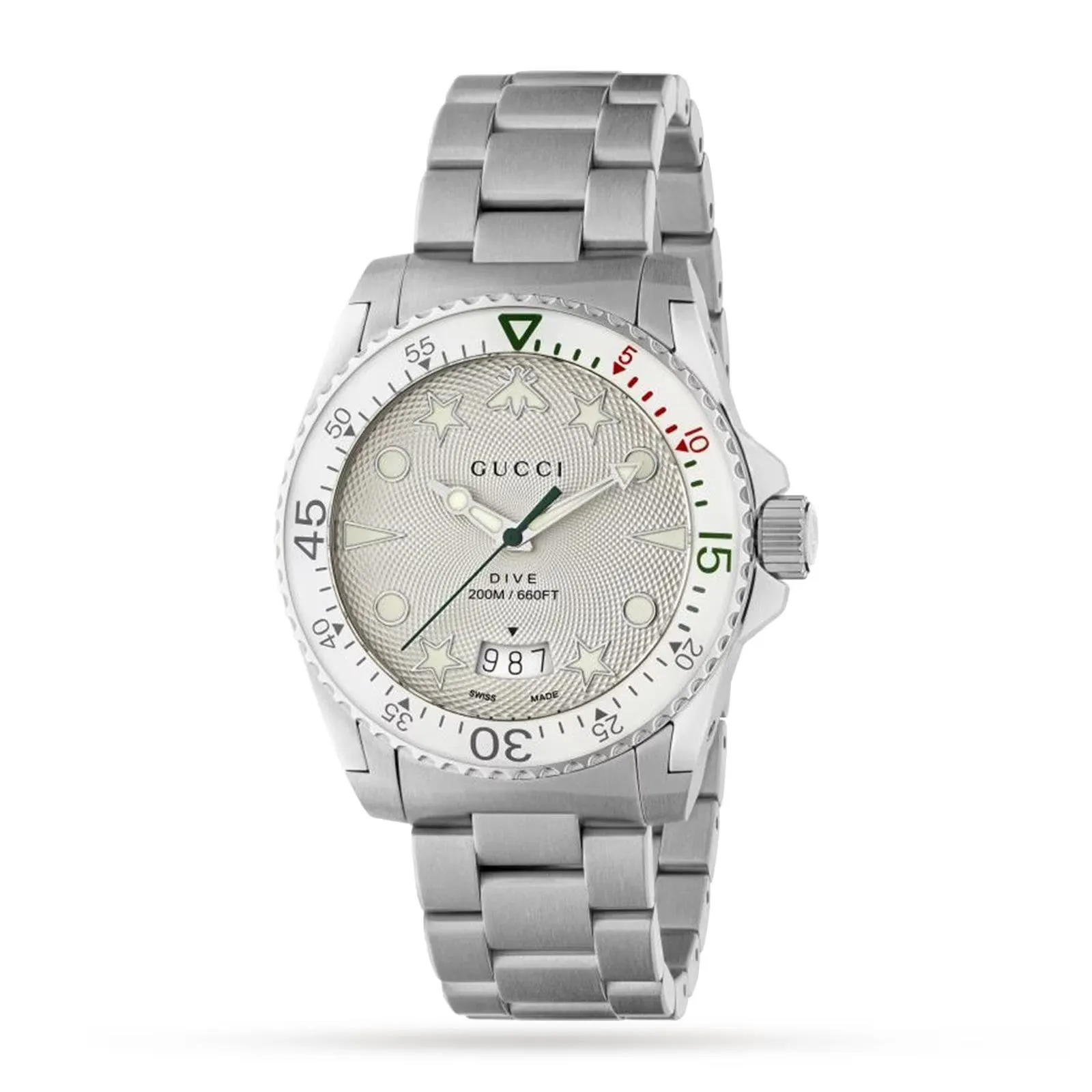Gucci Dive Men's White Watch YA136336