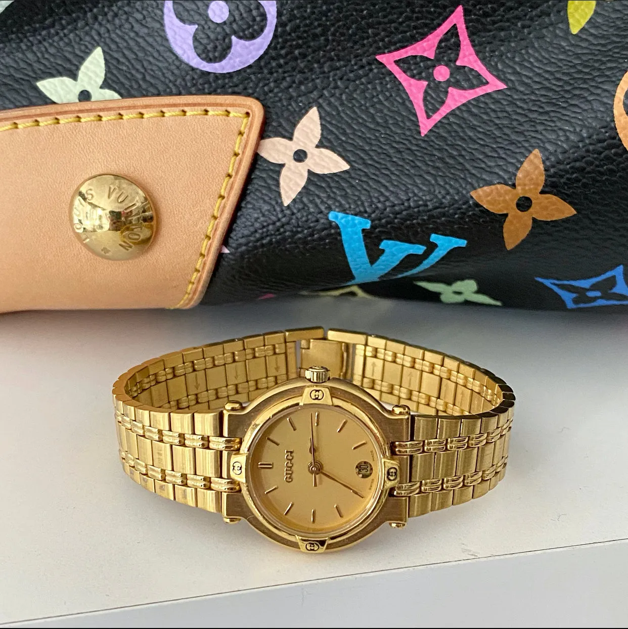 Gucci Vintage Yellow Gold Plated Ladies 9200L Watch