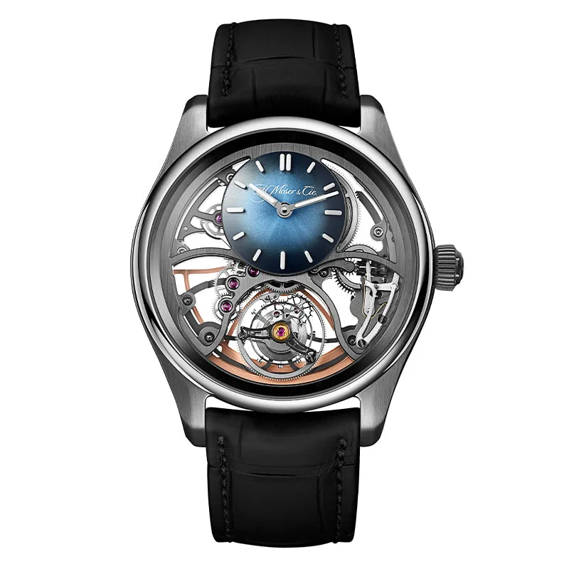 H. MOSER & CIE. PIONEER CYLINDRICAL TOURBILLON SKELETON
