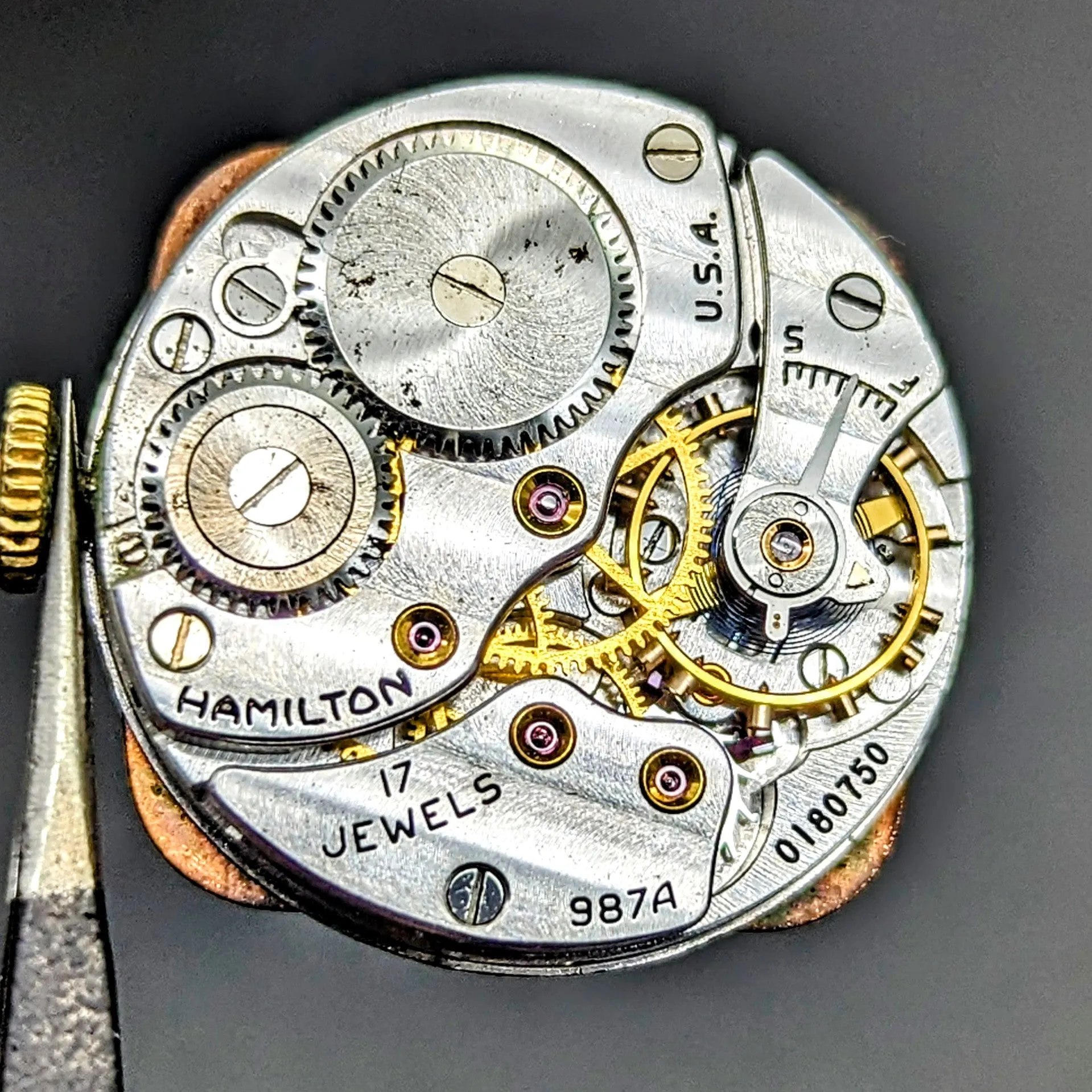 HAMILTON 1941 Coral Martin Wristwatch 17 Jewels Grade 987A  U.S.A. Made Watch