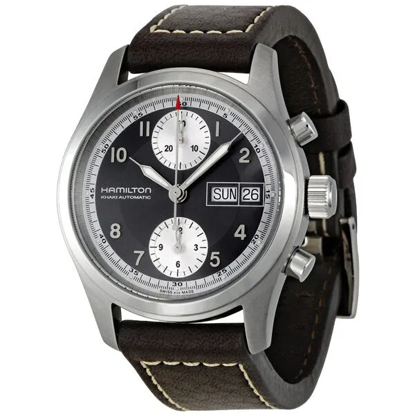 Hamilton Khaki Field Black Dial Chronograph Automatic Men's Watch H71466583