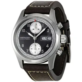 Hamilton Khaki Field Black Dial Chronograph Automatic Men's Watch H71466583