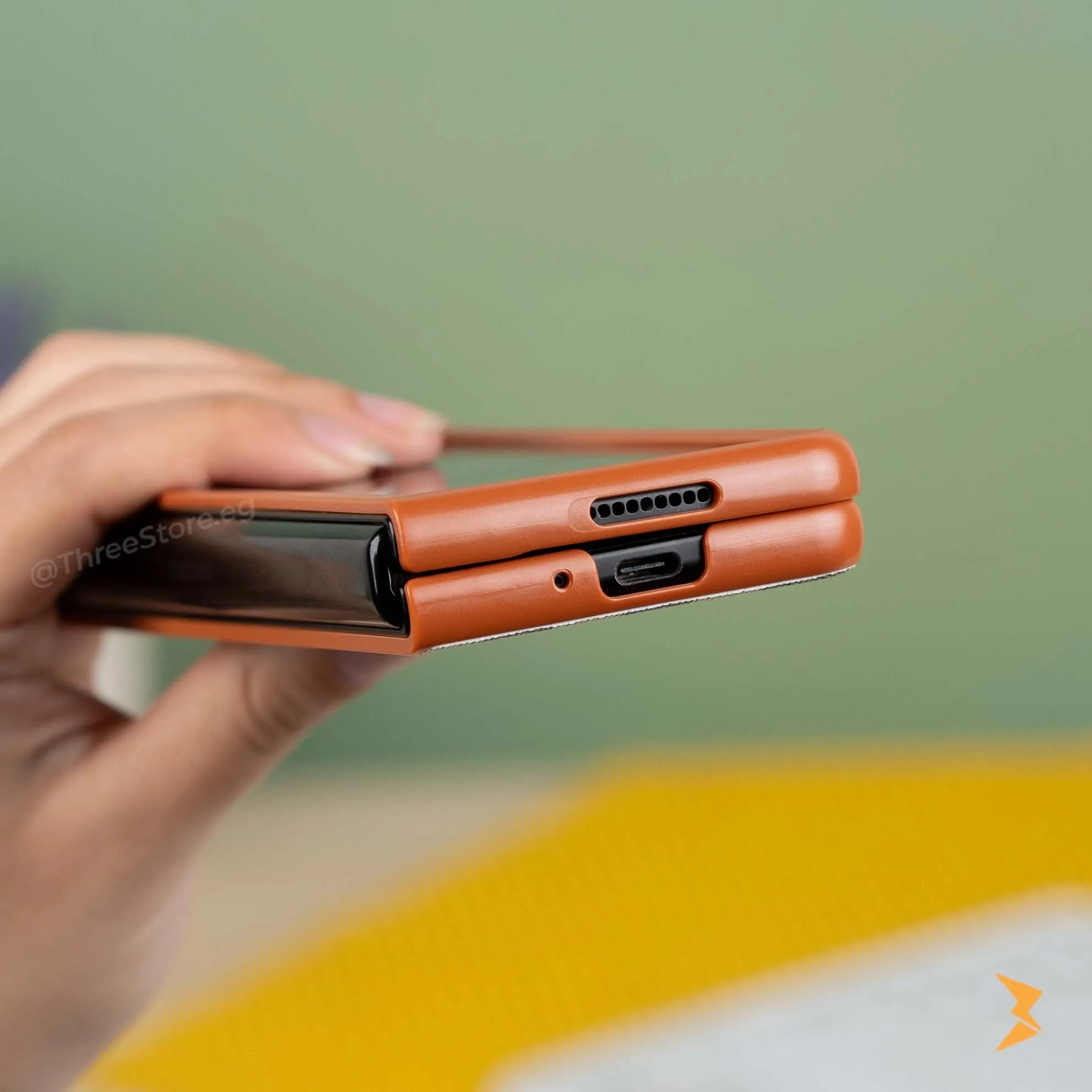HDD Checks Leather Case Samsung Z Fold 3