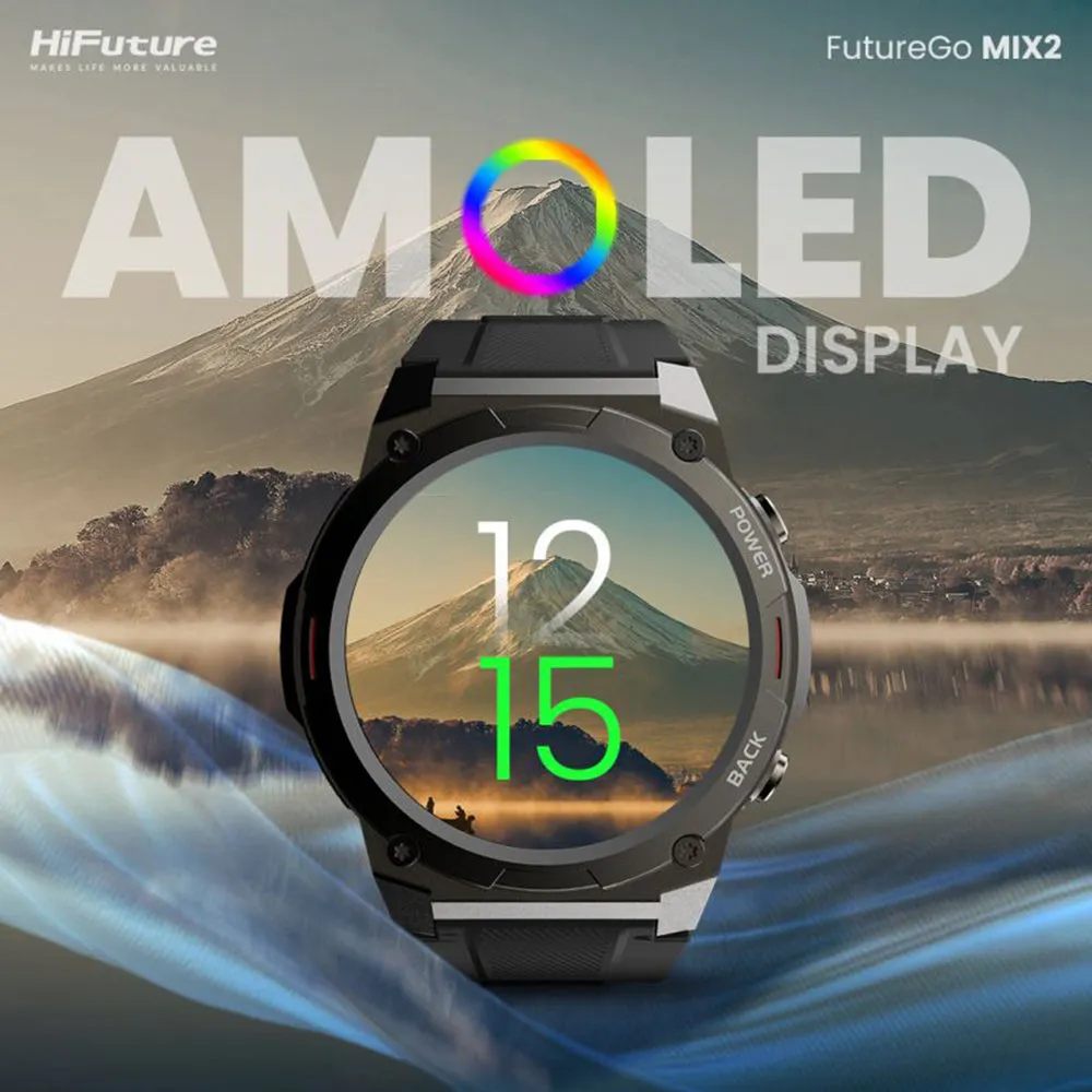 HiFuture FutureGo Mix2 AMOLED Smartwatch (Solace Grey)