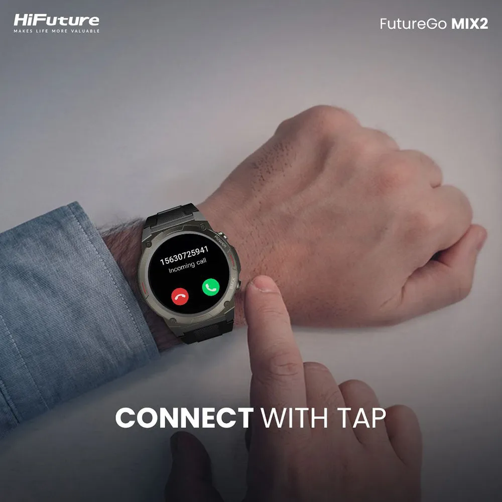 HiFuture FutureGo Mix2 AMOLED Smartwatch (Solace Grey)