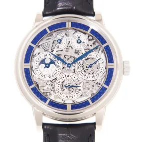 Jaeger LeCoultre Master Grande Tradition Skeleton Dial Men's Watch Q50635SQ