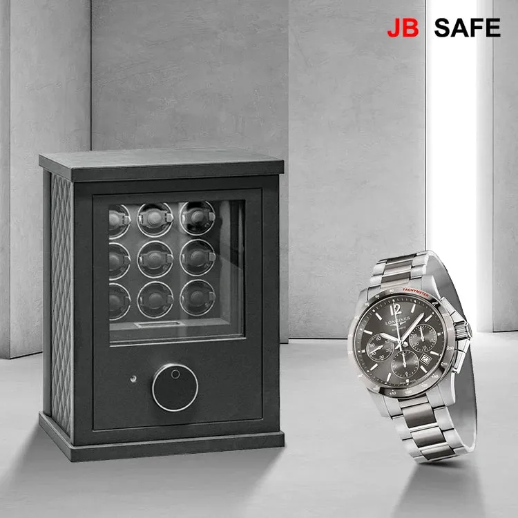 JB Watch Winder & Jewelry Safe 1 Jewelry Drawer & 12 Watch Winders