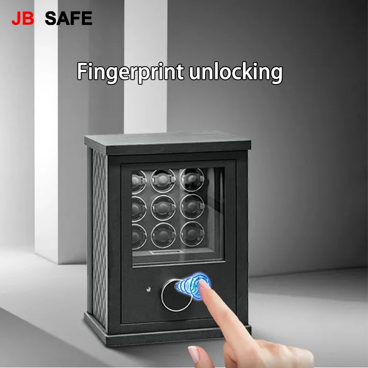 JB Watch Winder & Jewelry Safe 1 Jewelry Drawer & 12 Watch Winders
