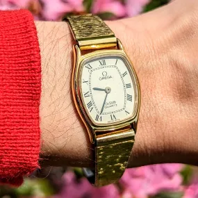Ladies OMEGA DeVille Dress Wristwatch Ref. 591.0135 Cal. 1387 Vintage Quartz Watch