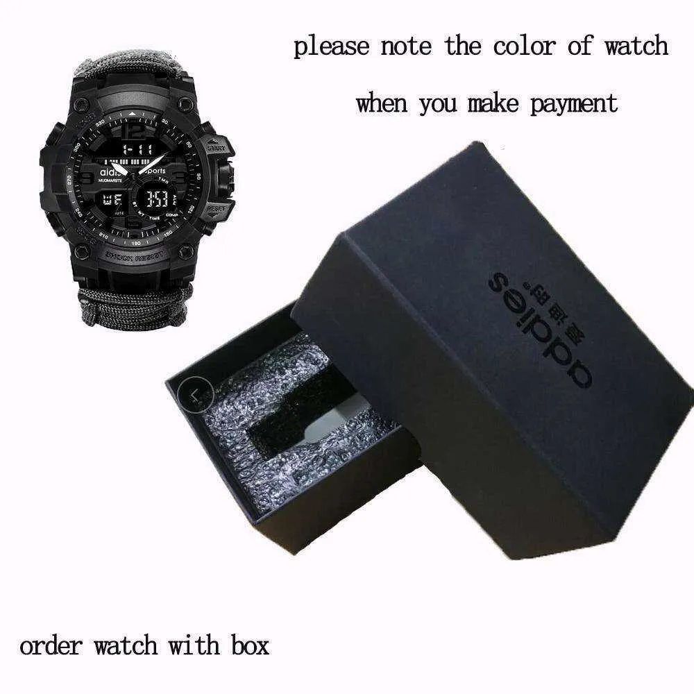 LED Military Electronic Wristwatches with Compass 30M Waterproof