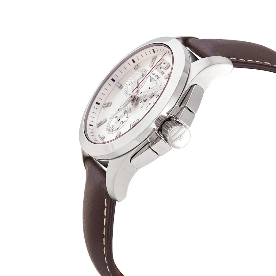 Longines Conquest Chronograph Quartz Silver Dial Men's Watch L3.702.4.76.5